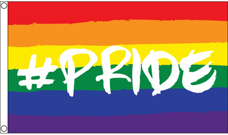 Hashtag Pride Rainbow Flag (90 x 150 cm)