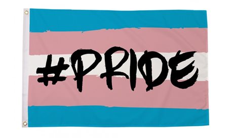 Hashtag Pride Transgender Flag (90 x 150 cm)