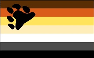 Postkort: Bear Pride Flag