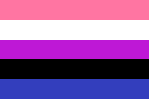 Postkort: Genderfluid Pride