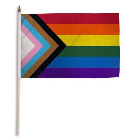 Progress Pride Handhold Flag