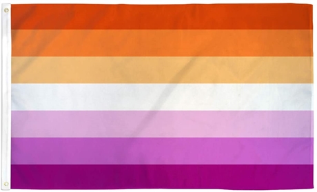 Lesbian Sunset Pride Flag (90 cm x 150 cm)