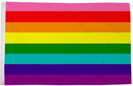 Original 8 Striped Rainbow Flag (90 cm x 150 cm)