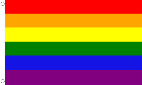 Rainbow Nylon Flag (90 x 150 cm)