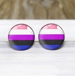 Earrings Genderfluid Pride