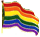 Pin: Waving Rainbow Flag