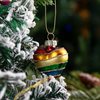 Nordic Pride Julekulehjarte med glitter